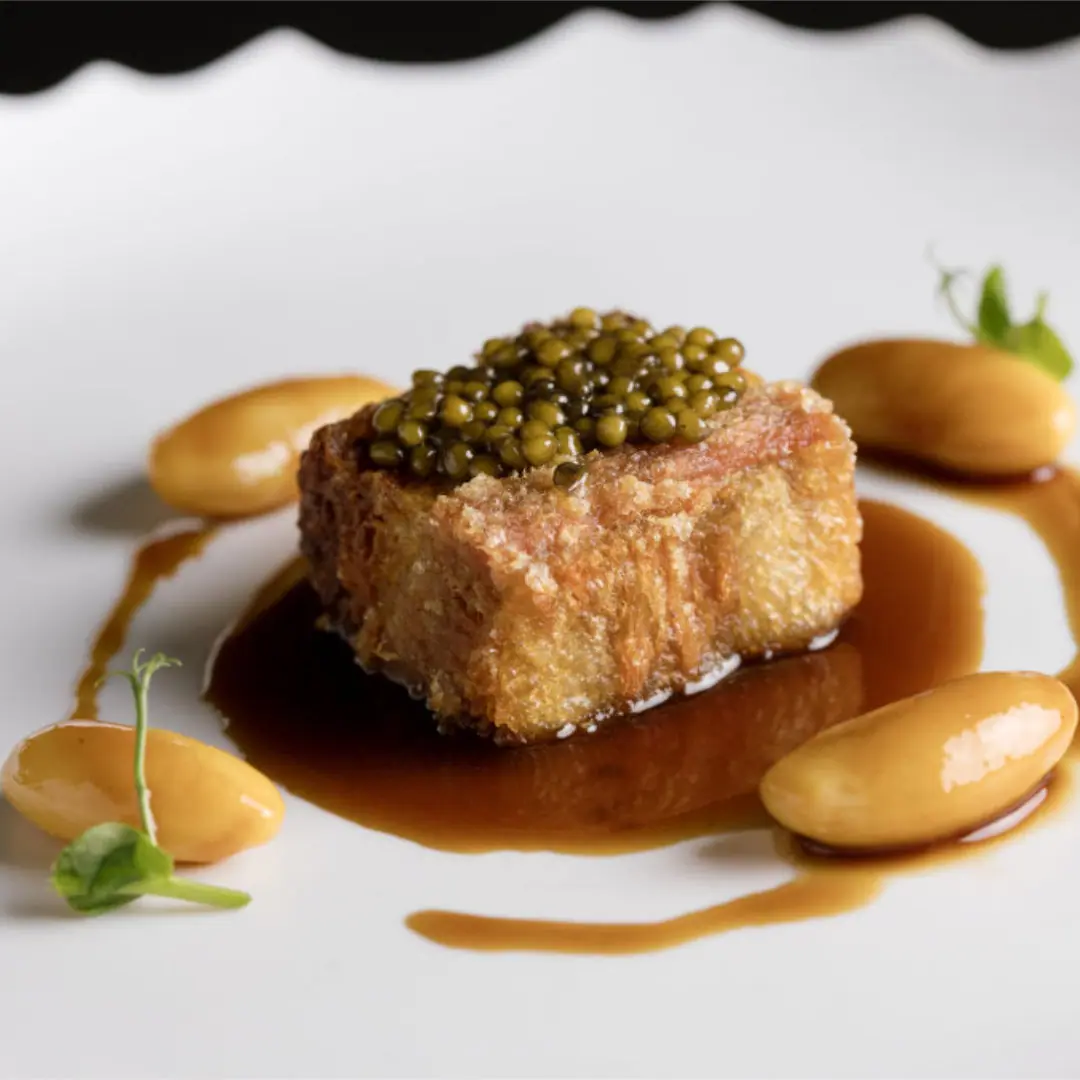 Plato del menú gastronómico Isaac Loya